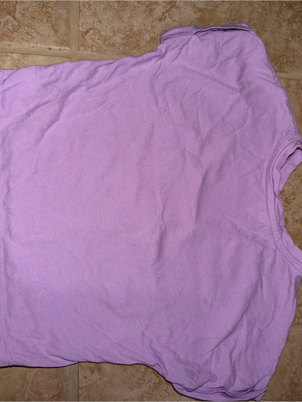 Girls' Lavender Minnie Mouse Graphic Tee